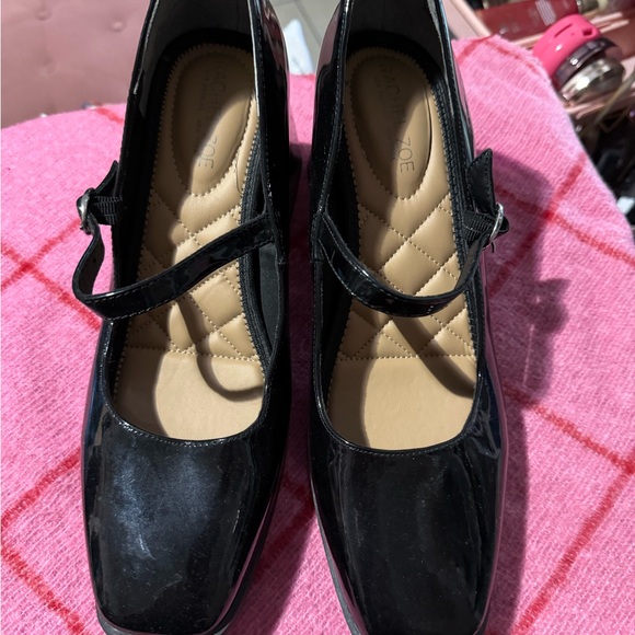 Rachel Zoe Black Patent Leather Heels - Picture 1 of 6
